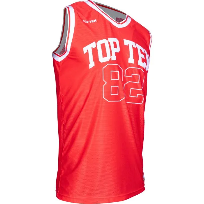 TOP TEN Fighter Jersey canotta fitness poliestere