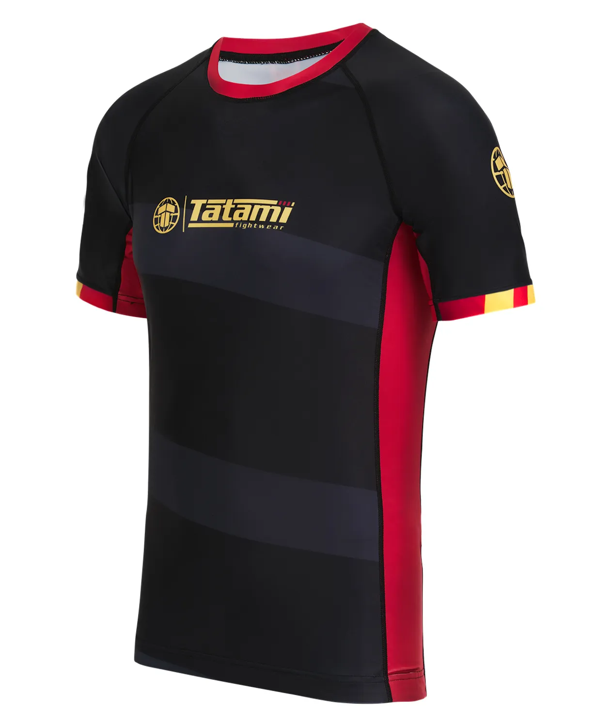 Tatami Nomad rash guard nero rosso riciclato