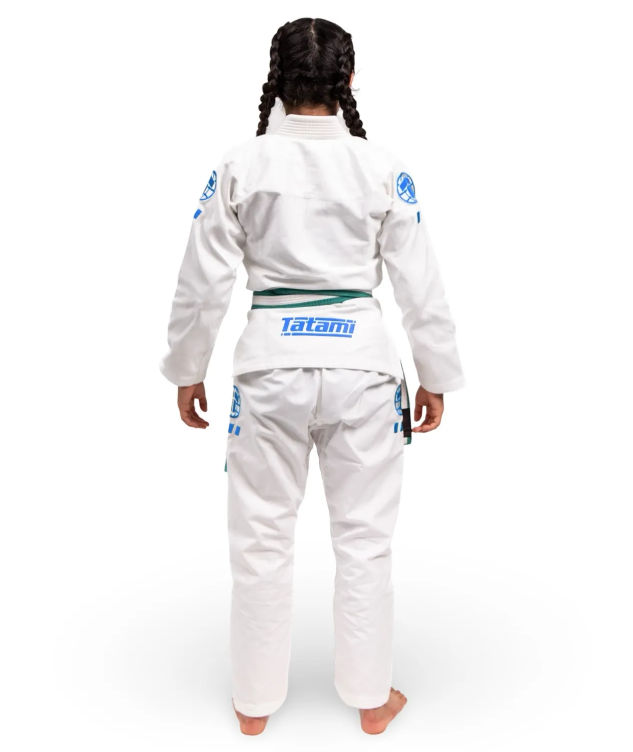 Tatami Fightwear Pro Series kimono BJJ bimbo bianco azzurro