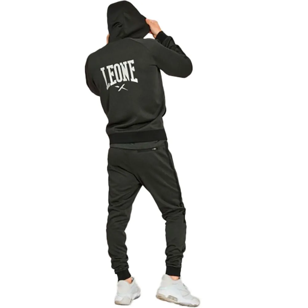 Leone1947 Melange Felpa con Cappuccio 2XL con Zip