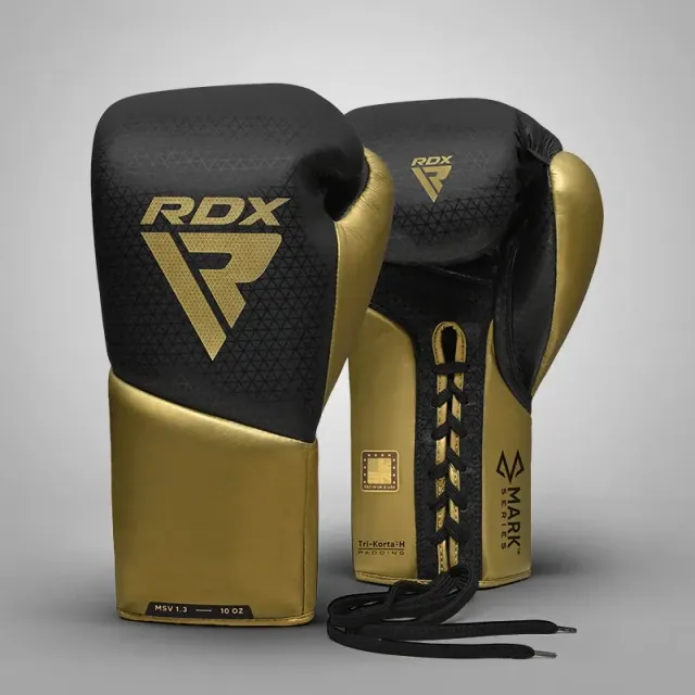 RDX K2 Mark Pro guantoni boxe lacci nero oro