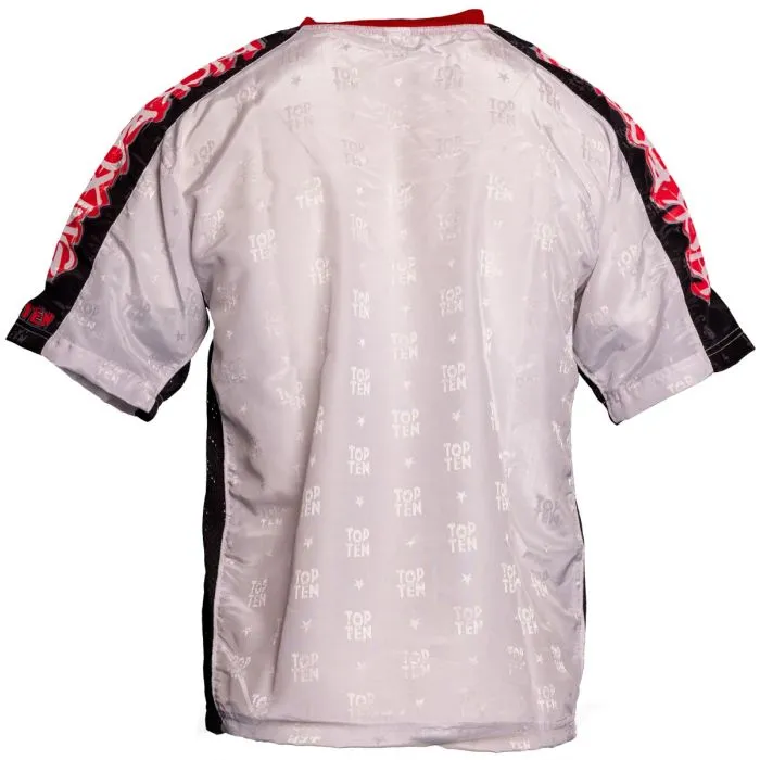 TOP TEN Graffiti t-shirt kickboxing scollo a V