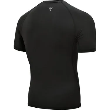 RDX T15 Rash Guard Nero Maniche Corte Termica