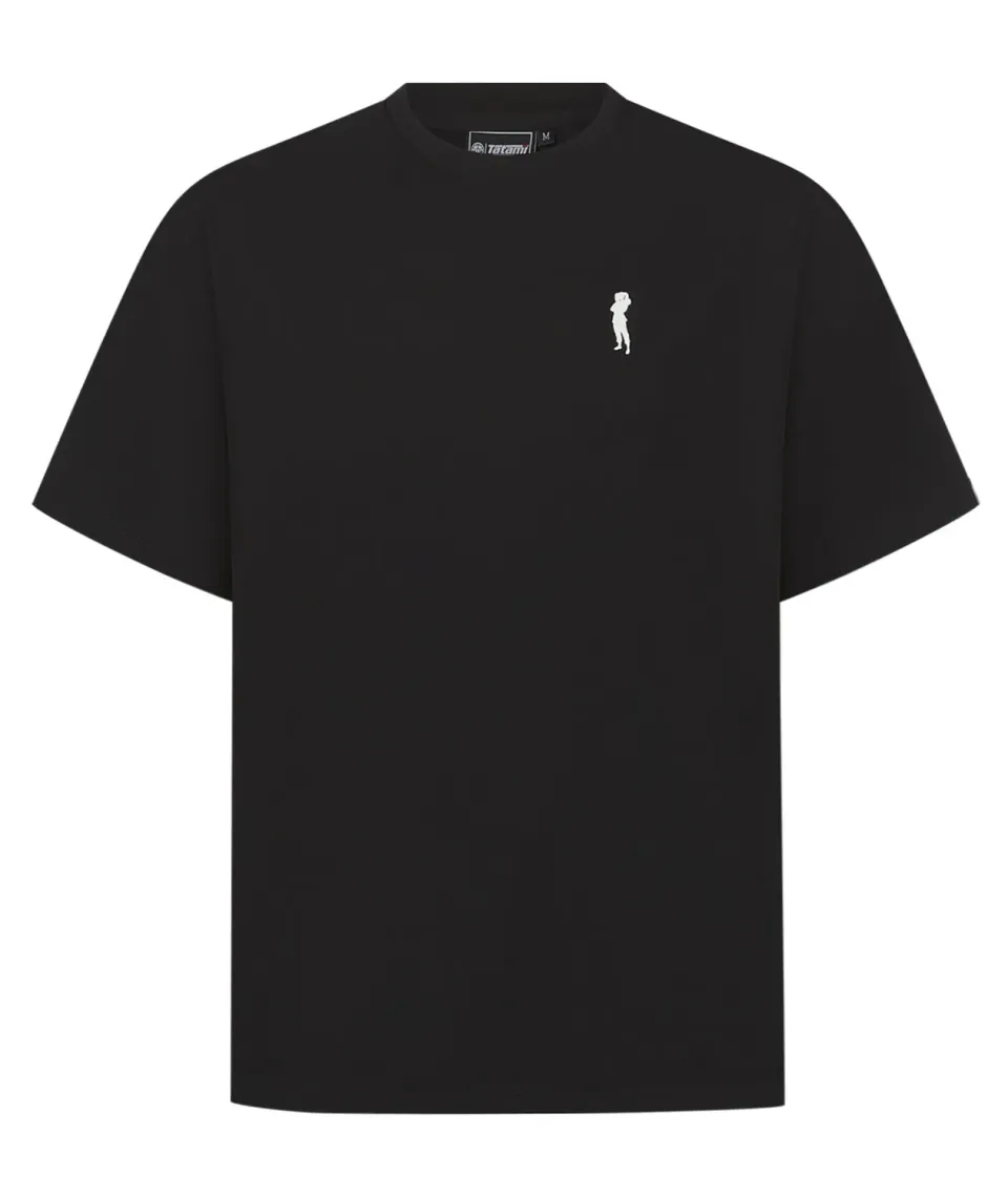 Tatami Helena t-shirt uomo oversize nera cotone