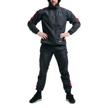 RDX H1 tuta sauna dimagrante con cappuccio e fodera silver
