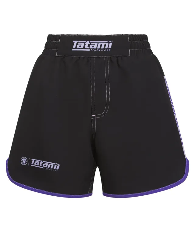 Tatami Fightwear Contrast Shorts Donna Viola Neri Riciclati