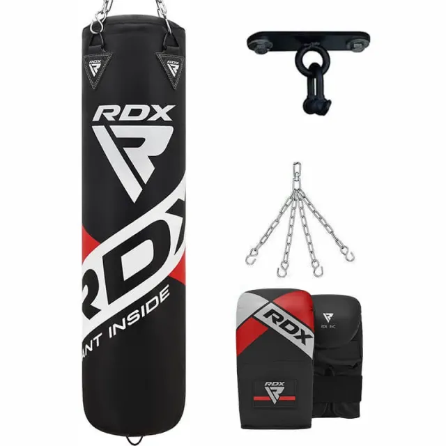 RDX F10B Sacco da Boxe con Guanti 4 Piedi Riempito