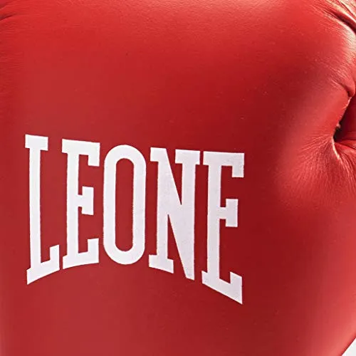 Leone1947 Contest GN010 guantoni boxe rossi 10 oz pelle