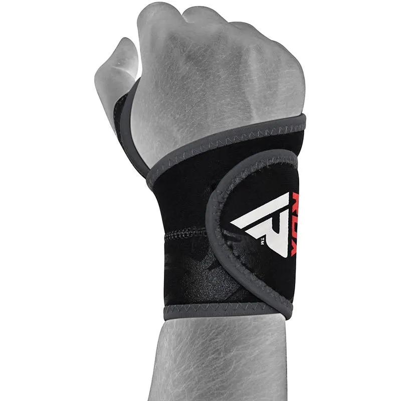 RDX R2 Supporto Polso Neoprene Grigio Compressione