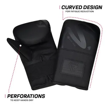 RDX F15 Noir guanti da sacco 4oz neri boxe