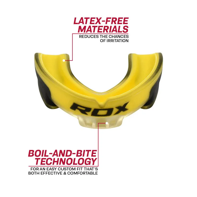 RDX 3Y paradenti giallo gel bolli e mordi boxe
