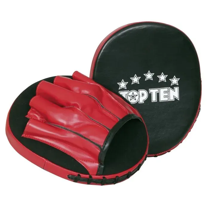 TOP TEN Original Speed focus mitt nero-rosso kickboxing