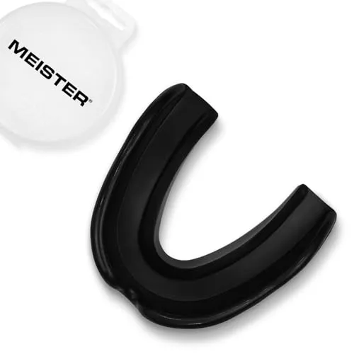 Meister MMA paradenti singolo modellabile nero con custodia
