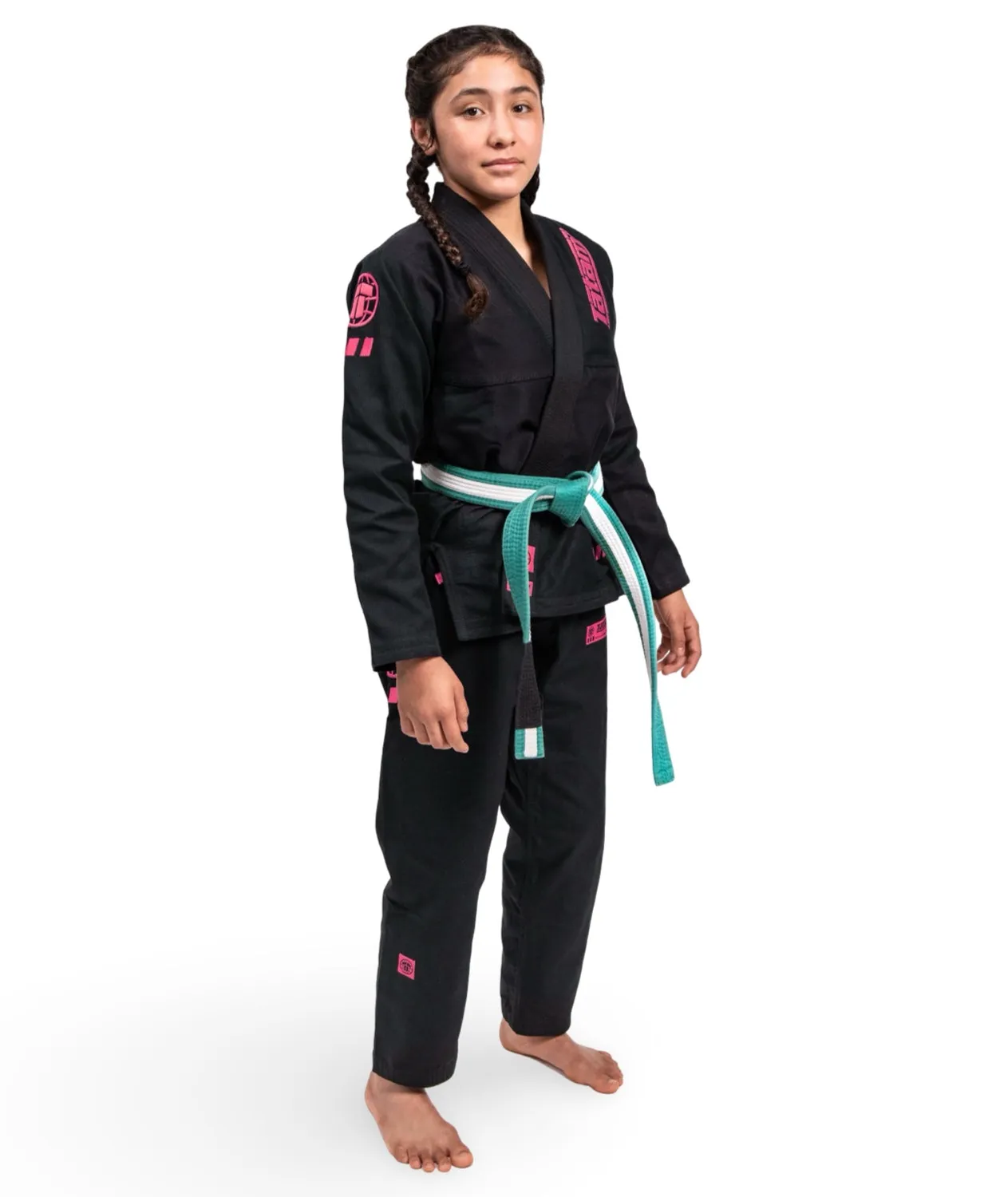 Tatami Pro Series kimono BJJ bimbo nero rosa M1