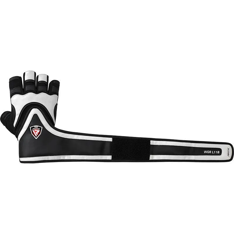 RDX L11 Guanti Palestra Nero Sollevamento Pesi