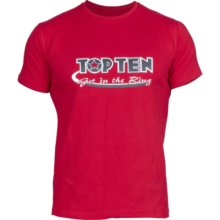 TOP TEN Original Get in the Ring T-Shirt cotone