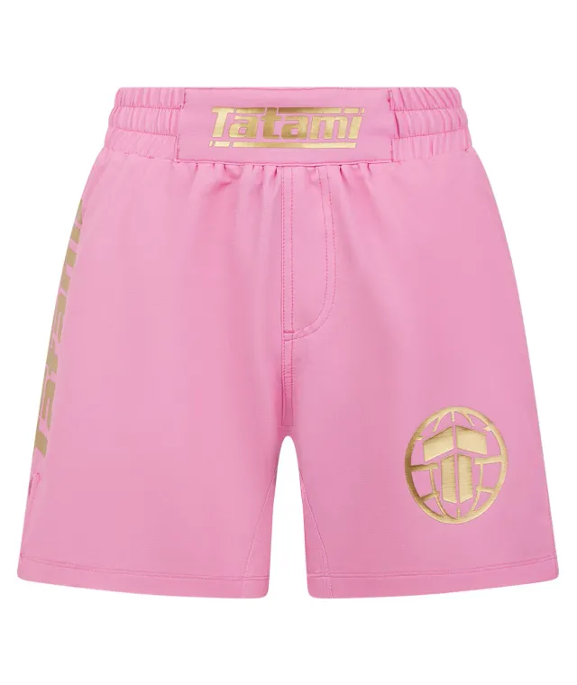 Tatami Pro Shorts Grappling Donna Rosa Taglio Alto