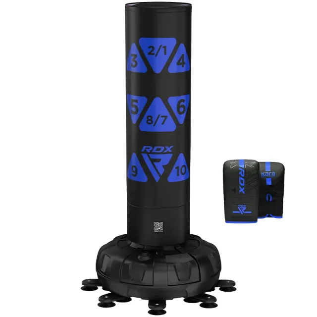 RDX KT Ronin sacco boxe autoportante 6ft blu con guantoni