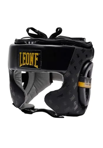 Leone1947 CS445 casco boxe nero in ecopelle protezione
