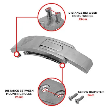 RDX T1 Fibbia Cintura Palestra acciaio inox singola
