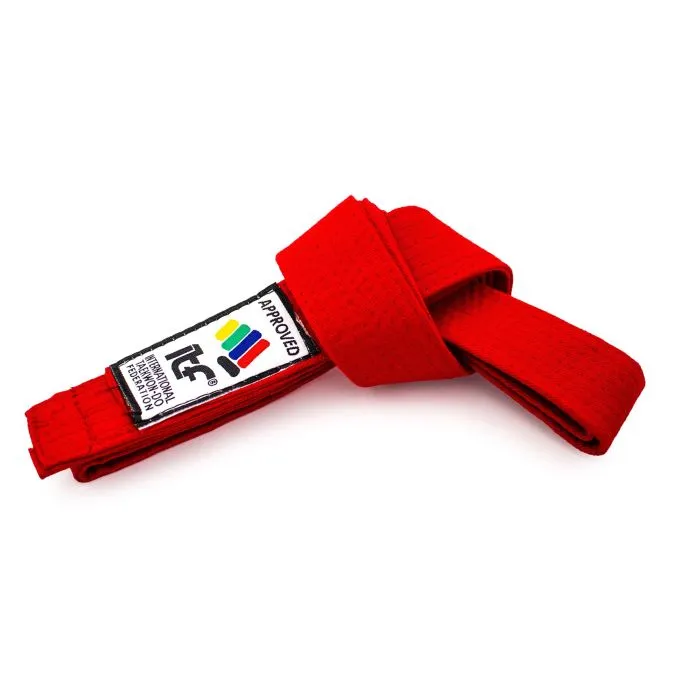 TOP TEN Point Fighter cintura taekwondo cotone colorata