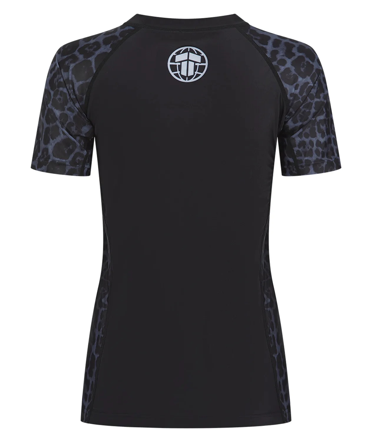Tatami Fightwear Recharged Grey Leopard rash guard donna manica corta
