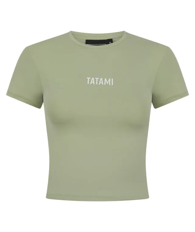 Tatami Fightwear Luxe Cropped T-Shirt donna salvia