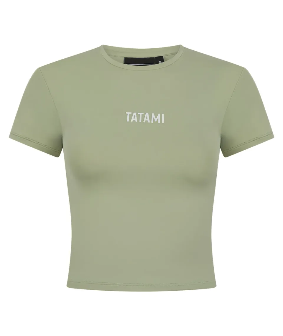 Tatami Fightwear Luxe Cropped T-Shirt donna salvia