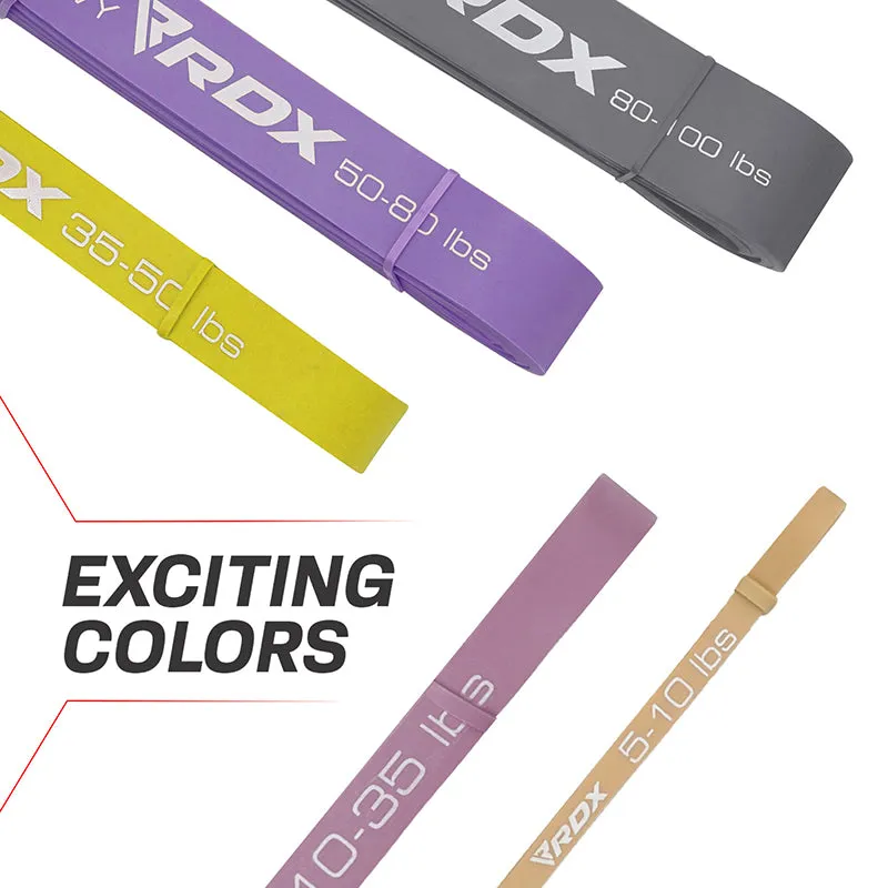 RDX MC Bande Resistenza Lattice Set 5pz multicolor
