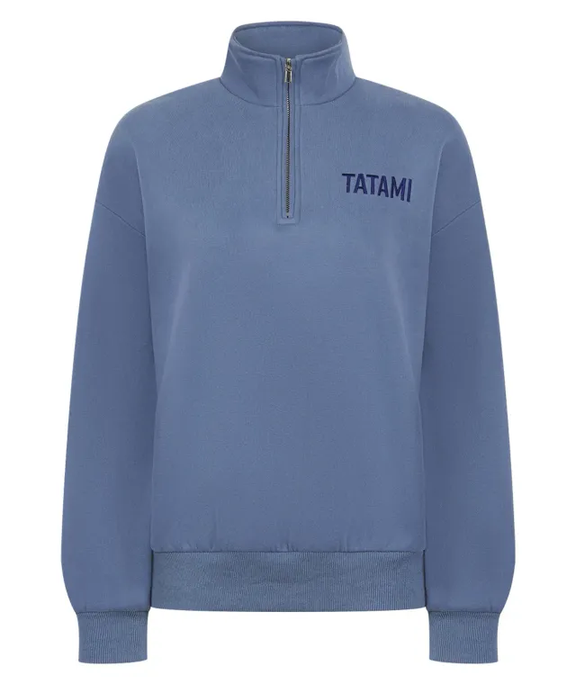 Tatami Fightwear Quarter Zip felpa donna blu pile