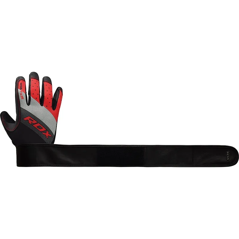 RDX F41 guanti palestra dita intere pelle sostegno polso