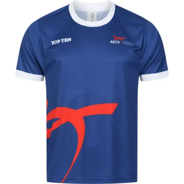 Top Ten AETF Gibon t-shirt poliestere Taekwon-Do