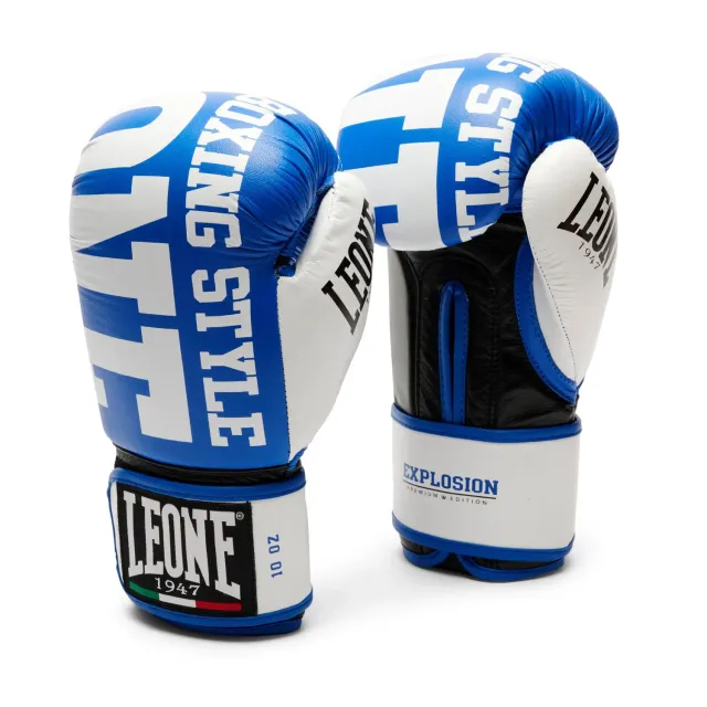 Leone 1947 Explosion Guantoni Boxe Pelle Sacco e Sparring