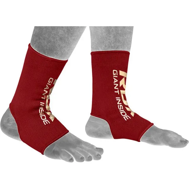 RDX AR Cavigliera Compressione Rossa M Elastica