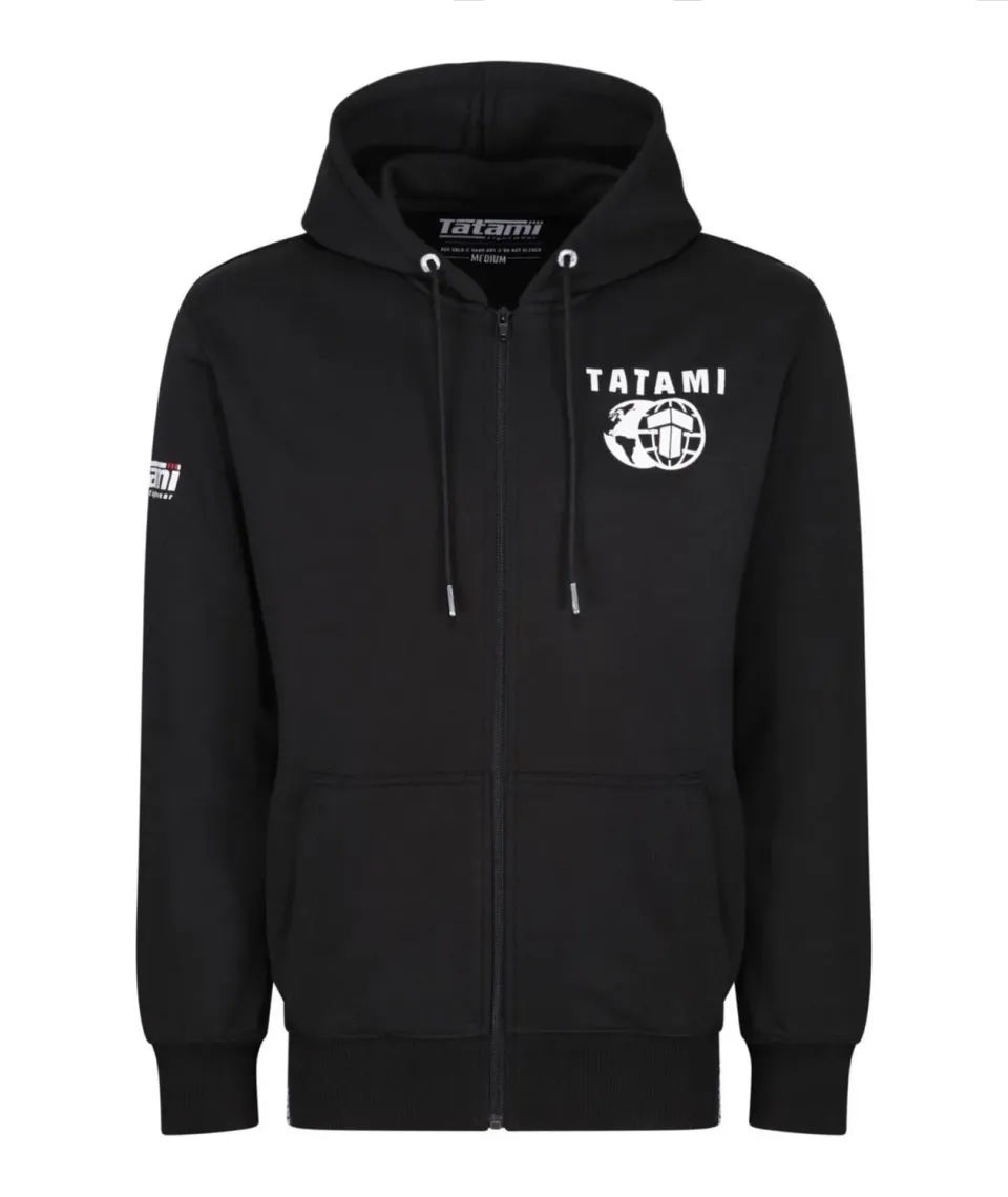 Tatami Raid Felpa Zip Uomo Nero L Cotone