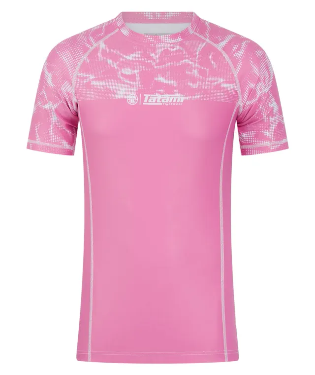 Tatami Fightwear Smoke rash guard rosa manica corta
