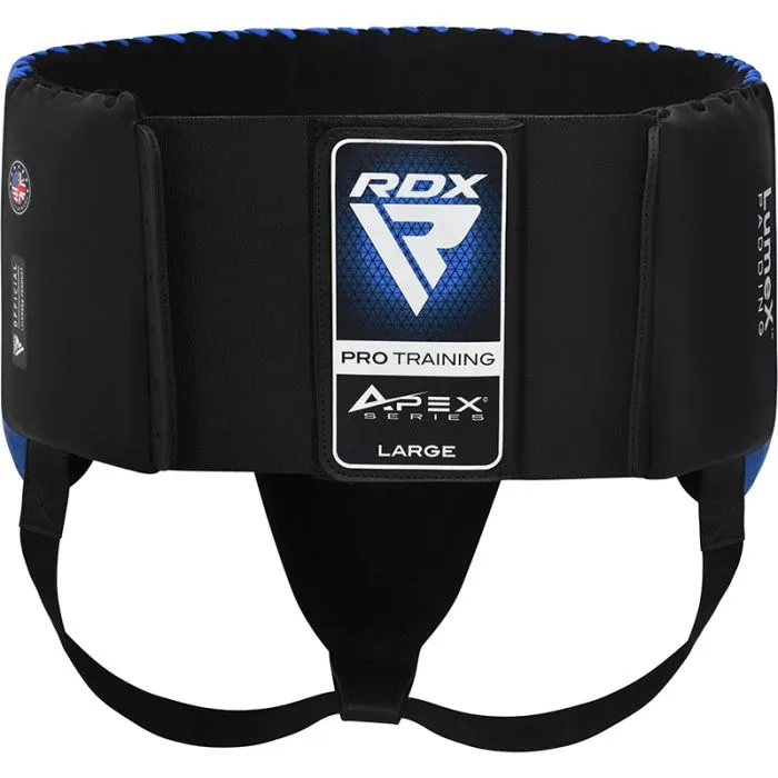 RDX Apex Protezione Inguinale Boxe Blu Con Conchiglia Rigida