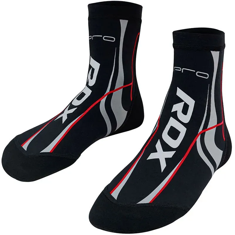 RDX S1 Calze MMA Grip Rosse Supporto Caviglia