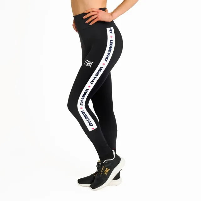 Leone1947 ABX210 leggings donna blu scuro elasticizzati