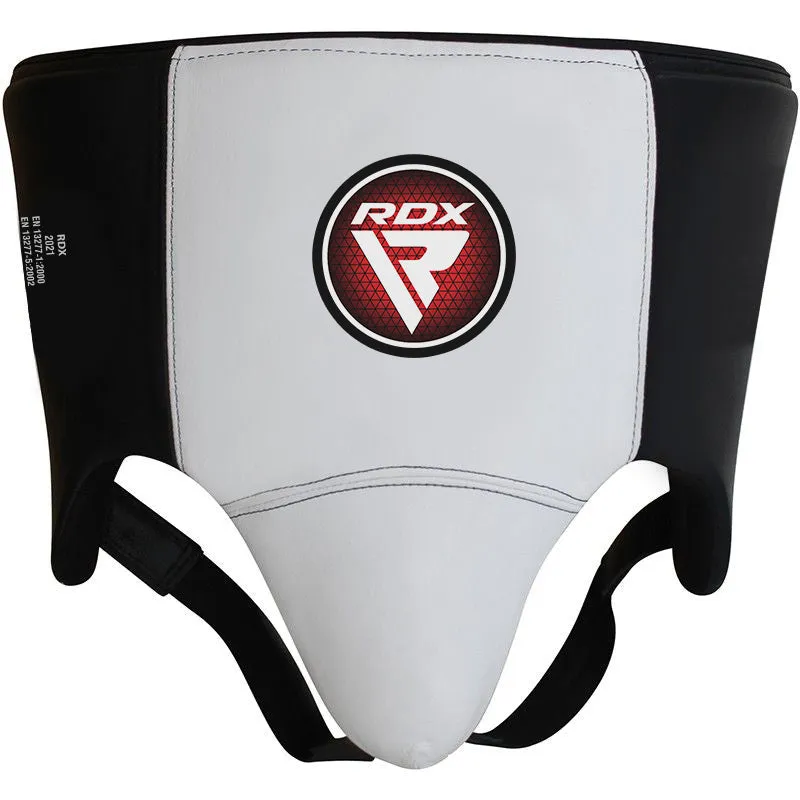 RDX L1 Conchiglia MMA Pelle Gel Bianca Protezione