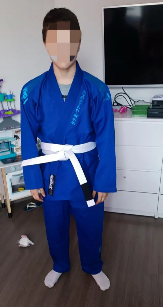 Tatami Fightwear Estilo Black Label kimono BJJ blu 550 gsm