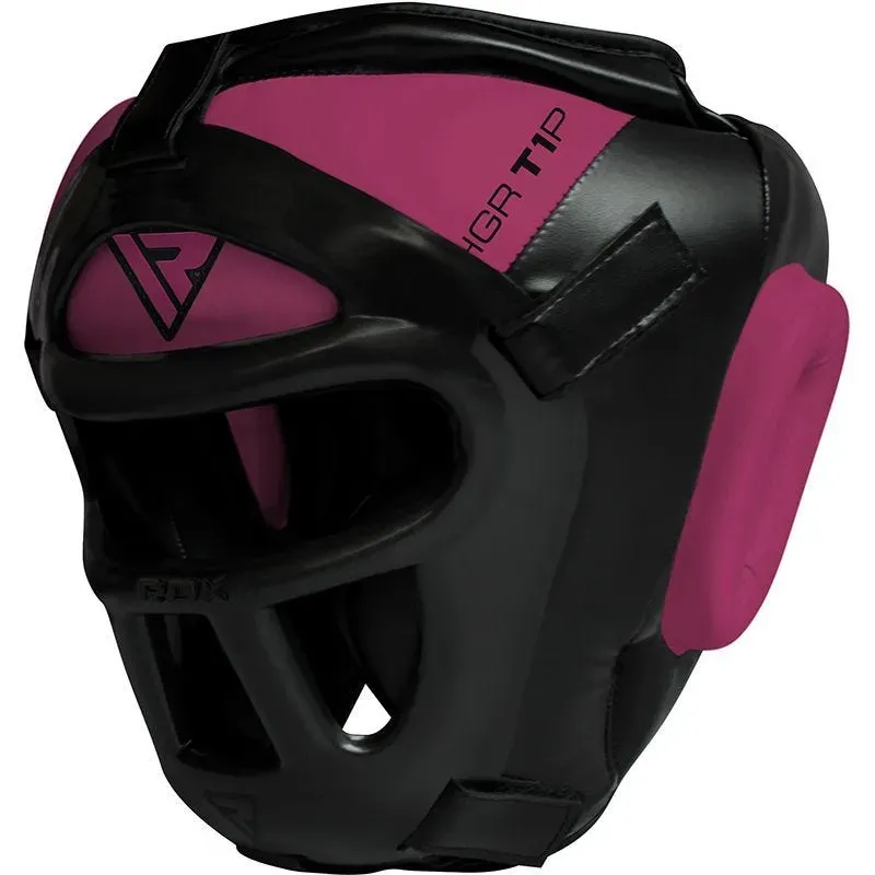 RDX T1 Caschetto Boxe Rosa con Gabbia Protettiva