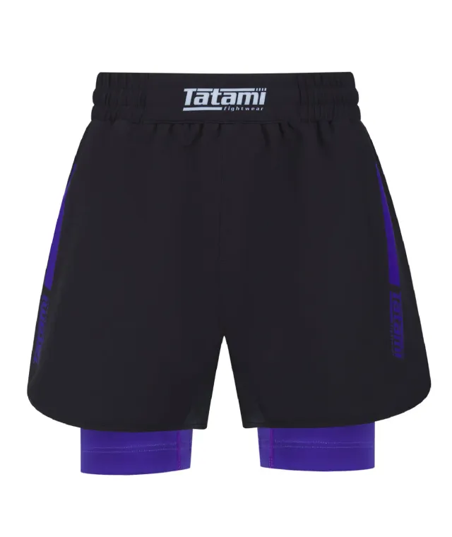 Tatami Fightwear IBJJF Ranked Hybrid shorts viola