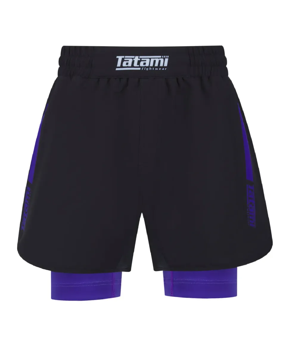 Tatami Fightwear IBJJF Ranked Hybrid shorts viola