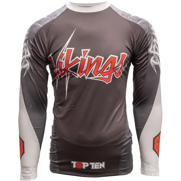 TOP TEN MMA Power Ink Vikings rash guard MMA elasticizzata