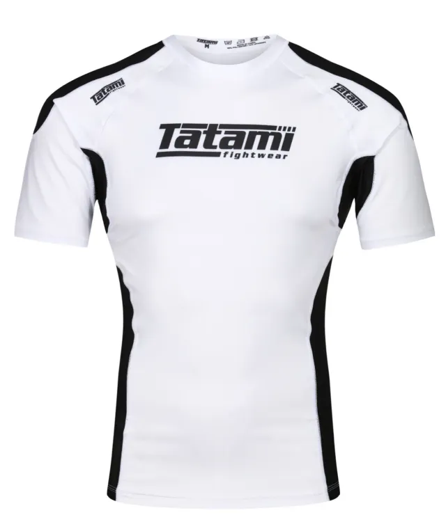 Tatami Technical rash guard maniche corte bianca