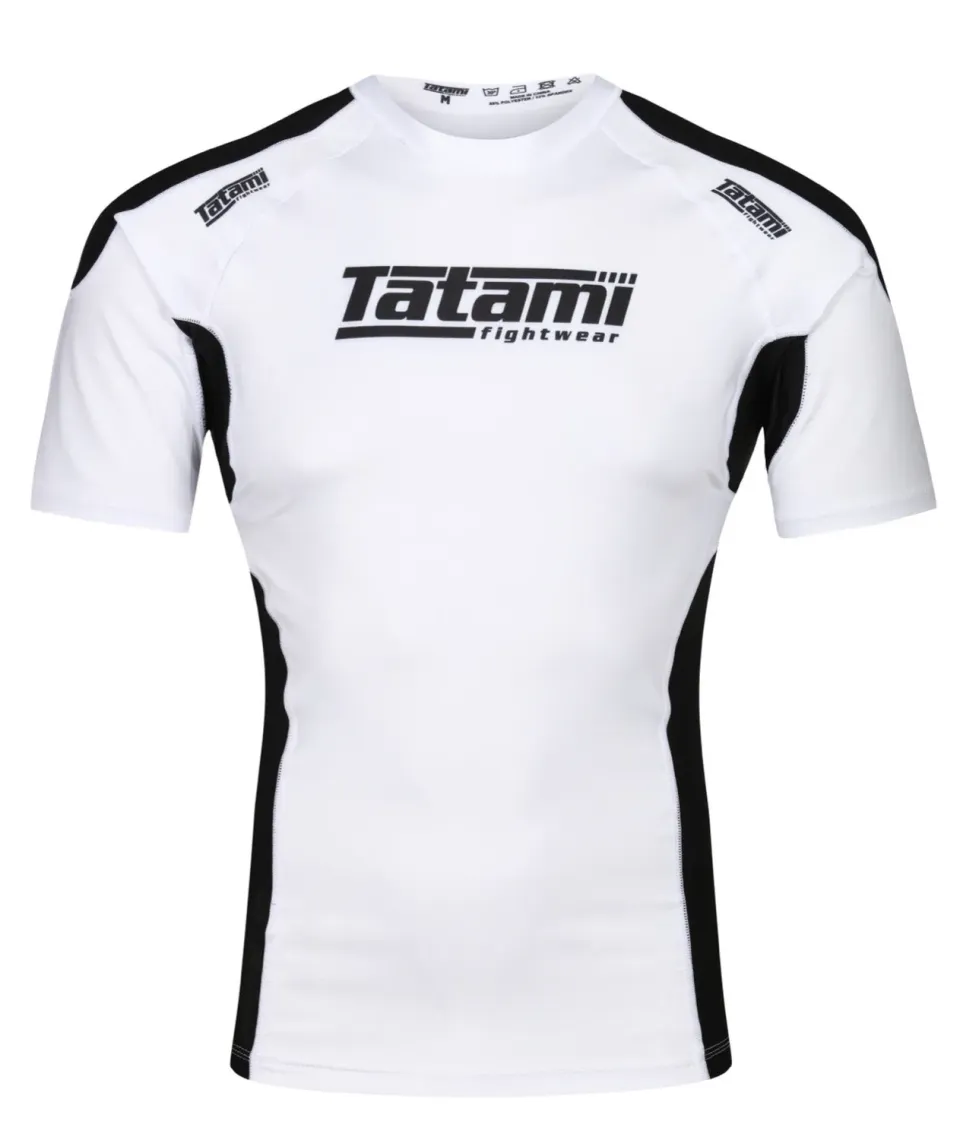 Tatami Technical rash guard maniche corte bianca
