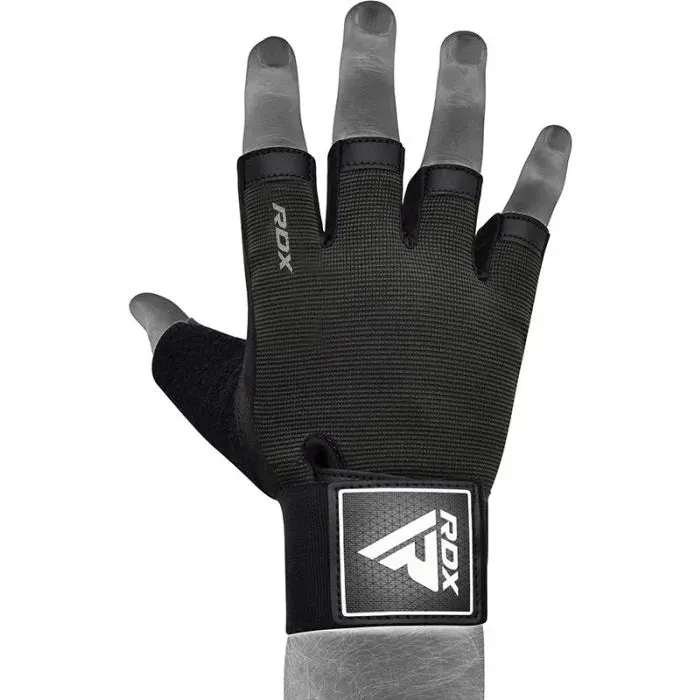 RDX T2 Guanti da Palestra Mezze Dita Supporto Polso