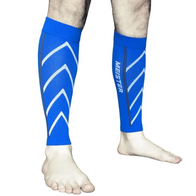 Meister manicotti stinchi compressione blu S coppia