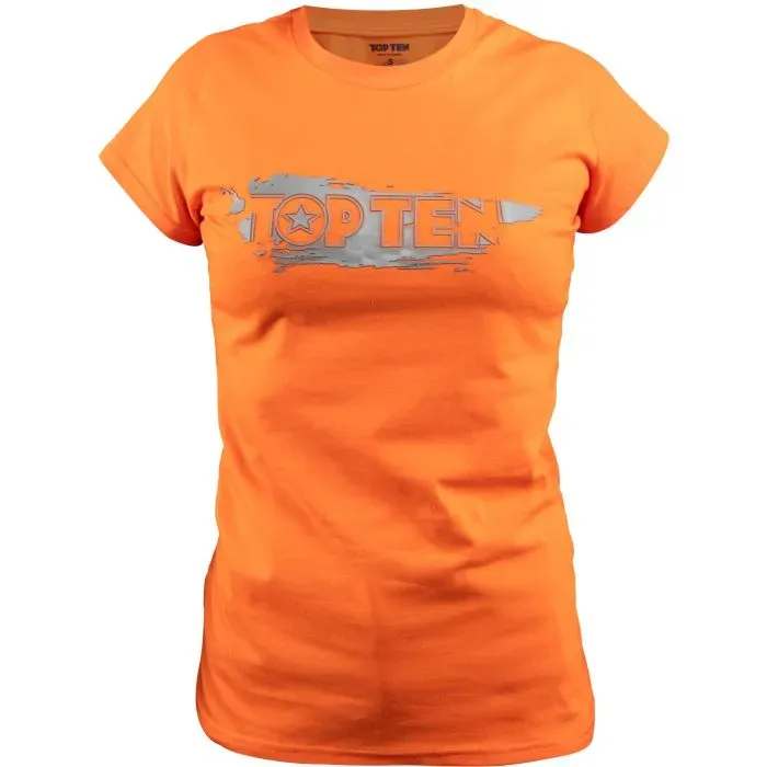 TOP TEN Power Ink 3D t-shirt donna cotone allenamento